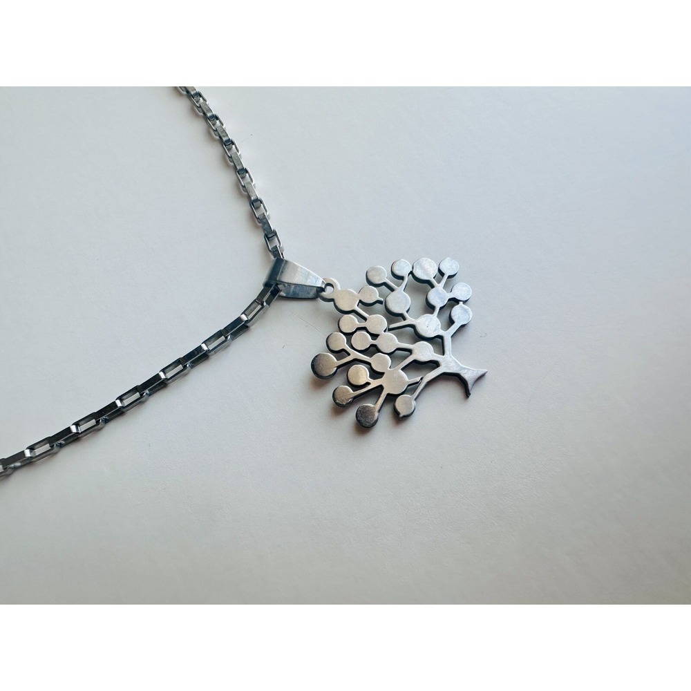 Stainless Steel Silver Tree of Life Necklace